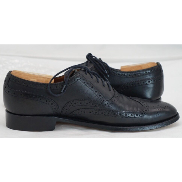 Grenson Men\'s Shoes Black US 9.5 M UK 8.5 F Leather Wingtip Dress Oxford main image 14